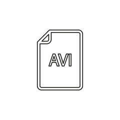 download AVI document icon - vector file format