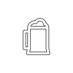vector beer glass, mug illustration - drink