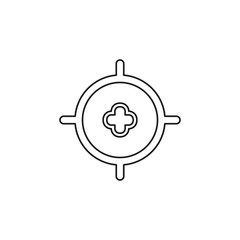 target goal icon, target focus arrow