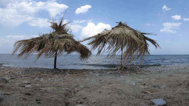parasole na plaży