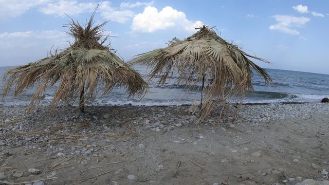parasole na plaży