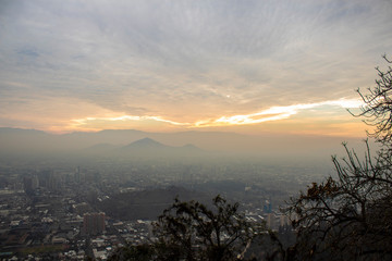 santiago sunset