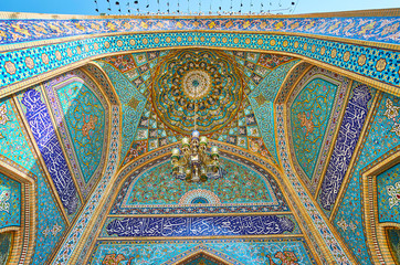 The portal of Imamzadeh Saleh Holy Shrine, Tehran, Iran