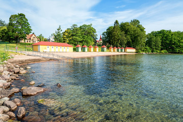 Summer landscape with Hjo beach