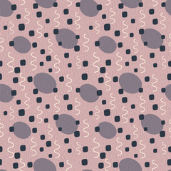 Seamless pattern vector with geometric shapes. Abstract ornament. Vector illustration