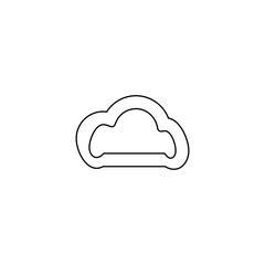 Cloud icon. Data server symbol