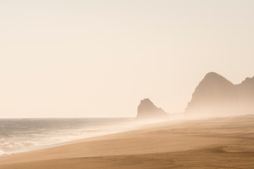 Fototapeta na wymiar beach wind an sand