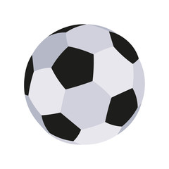 Vector cartoon soccer ball isolated on white background