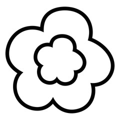 Isolated flower ornament design vector illustration