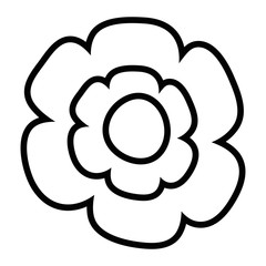 Isolated flower ornament design vector illustration