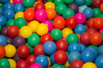 Fototapeta na wymiar colorful balls on a blue background