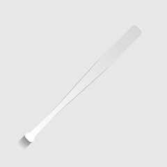Baseball Crossed Bat icon. Paper style icon. Illustration.