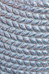 Braided design texture close up