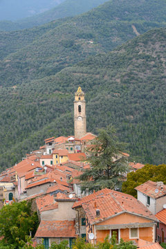 small town of San Romolo in the Ligurian alps near Sanremo