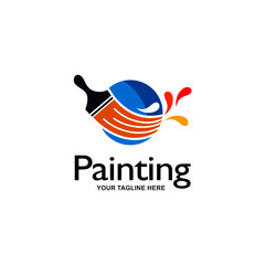 Painting Services Logo Vector Template