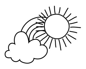 Isolated summer and abstract sun design vector illustration