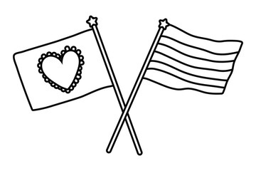 Isolated lgtbi flag design vector illustration
