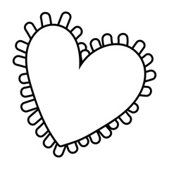 Isolated heart shape design vector illustration