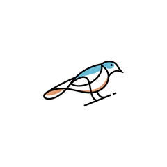 Bird Line Drawing Images Stock Vectors