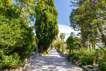 The botanical garden Arboretum in Trsteno, Dubrovnik, Croatia.