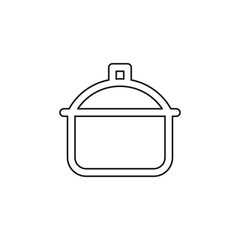 vector cooking pot - kitchen utensil