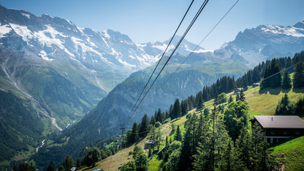 The Swiss alps with its wonderful landscape and nature