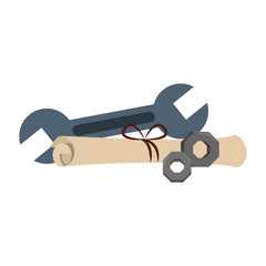 engineering construction factory industry cartoon