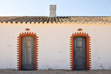 window of an old wooden house