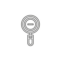 zoom out icon - magnifying glass symbol - find