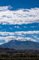 Breathtaking view of Mount Ararat, Agri Dagi, the highest mountain in the extreme east of Turkey...