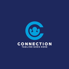 Letter C For Community and Connection Vector Logo Design Template. Icon   For Teamwork and Partnership.