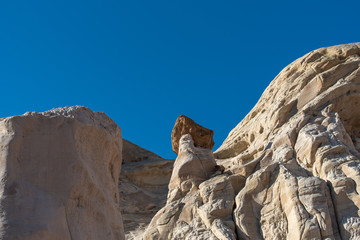 Hoodoos and rock formations at the Toadstools in Grand Staircase Escalante National Monument in Utah