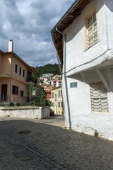Street and old houses in old town of Xanthi, Greece