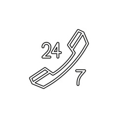 24 7 customer service icon - customer support