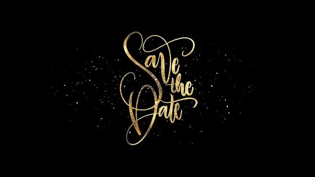 Save The Date Text + Alpha Channel