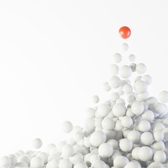 abstract background with blue balls