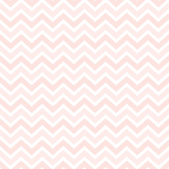 Fototapeta premium Bezszwowe geometryczne pastelowe tło w żywym koralu, rumieniec różowy i biały. Śliczny wzór w paski w jodełkę dla niemowląt, dziewczynek, papieru do pakowania prezentów, tekstyliów, tapety.
