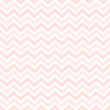 Seamless geometric pastel background in living coral, blush pink and white. Cute chevron stripes pattern for baby, girls, gift wrapping paper, textiles, wallpaper.