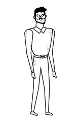 Isolated avatar man vector design