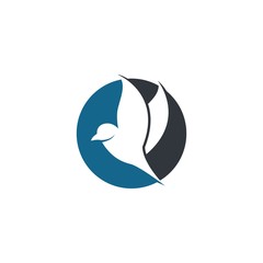 Bird logo template vector icon illustration