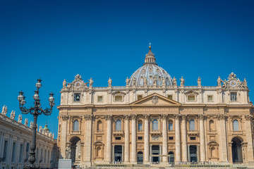Fototapeta na wymiar The Papal Basilica of St. Peter in the Vatican