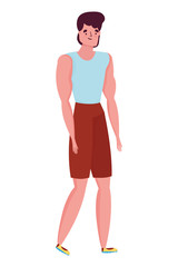 Fototapeta premium Isolated avatar man vector design