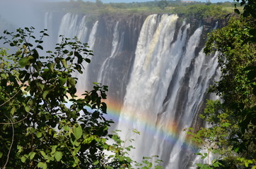 Arco-íris na cascata