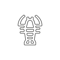 vector lobster symbol - crawfish seafood