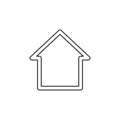 home icon, vector real estate house