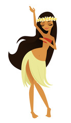 Fototapeta premium Hula girl dancing