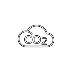 Co2 cloud icon natural ecology, clean environment