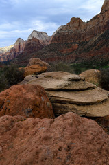  Zion National Park looking towards the south entrance.