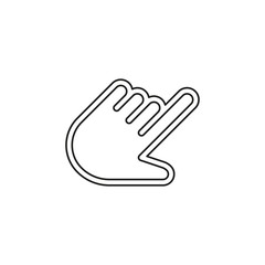 vector hand cursor illustration - mouse pointer