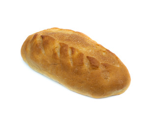 Loaf of bread on a white background